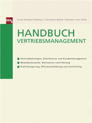 cover image of Handbuch Vertriebsmanagement